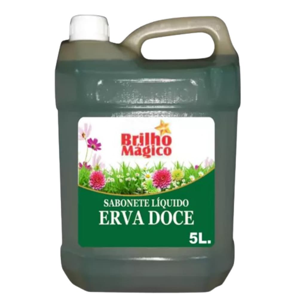 Sabonete Líquido Brilho Magico 5 Litros - Erva Doce