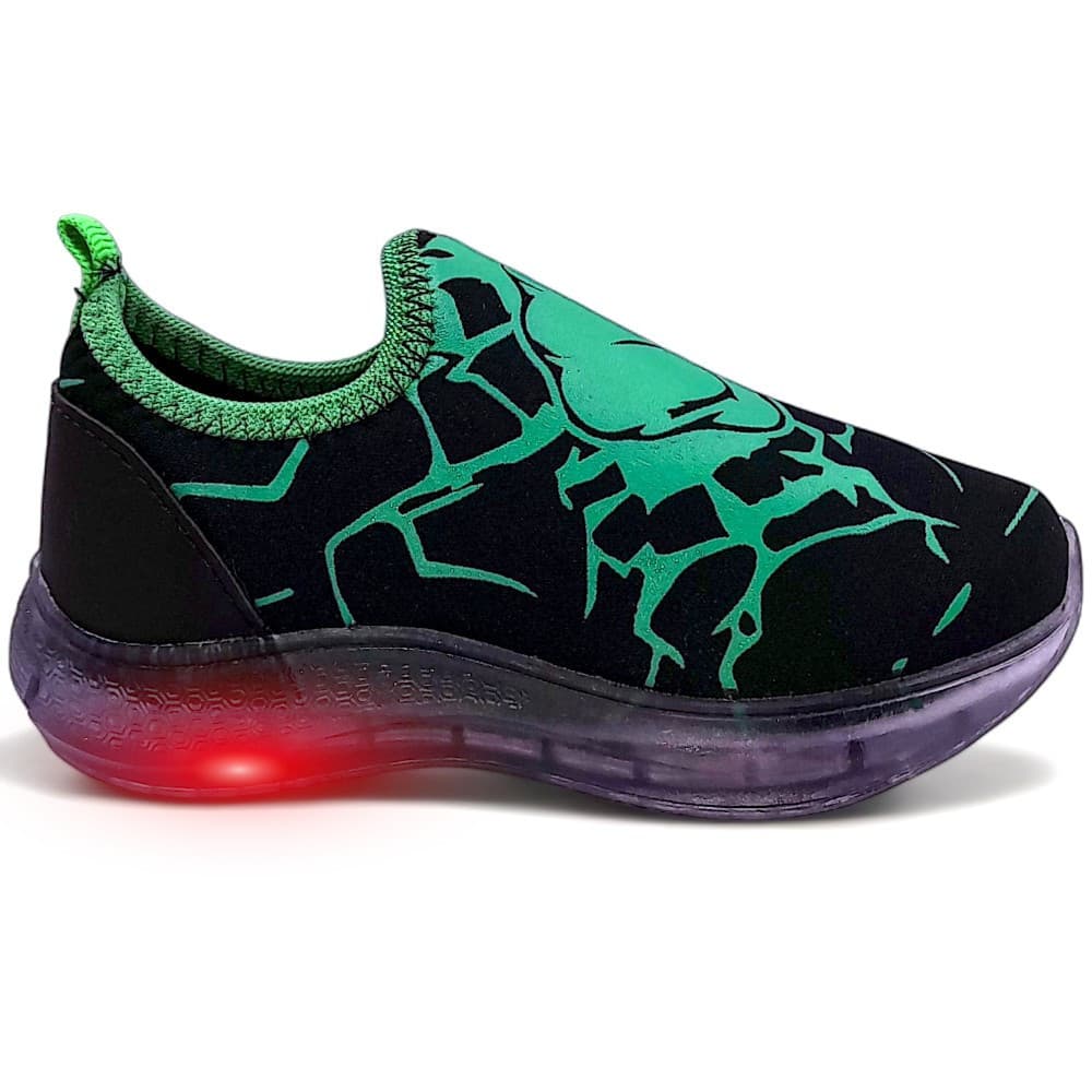 Tenis Com Led Luzes Personagem Infantil