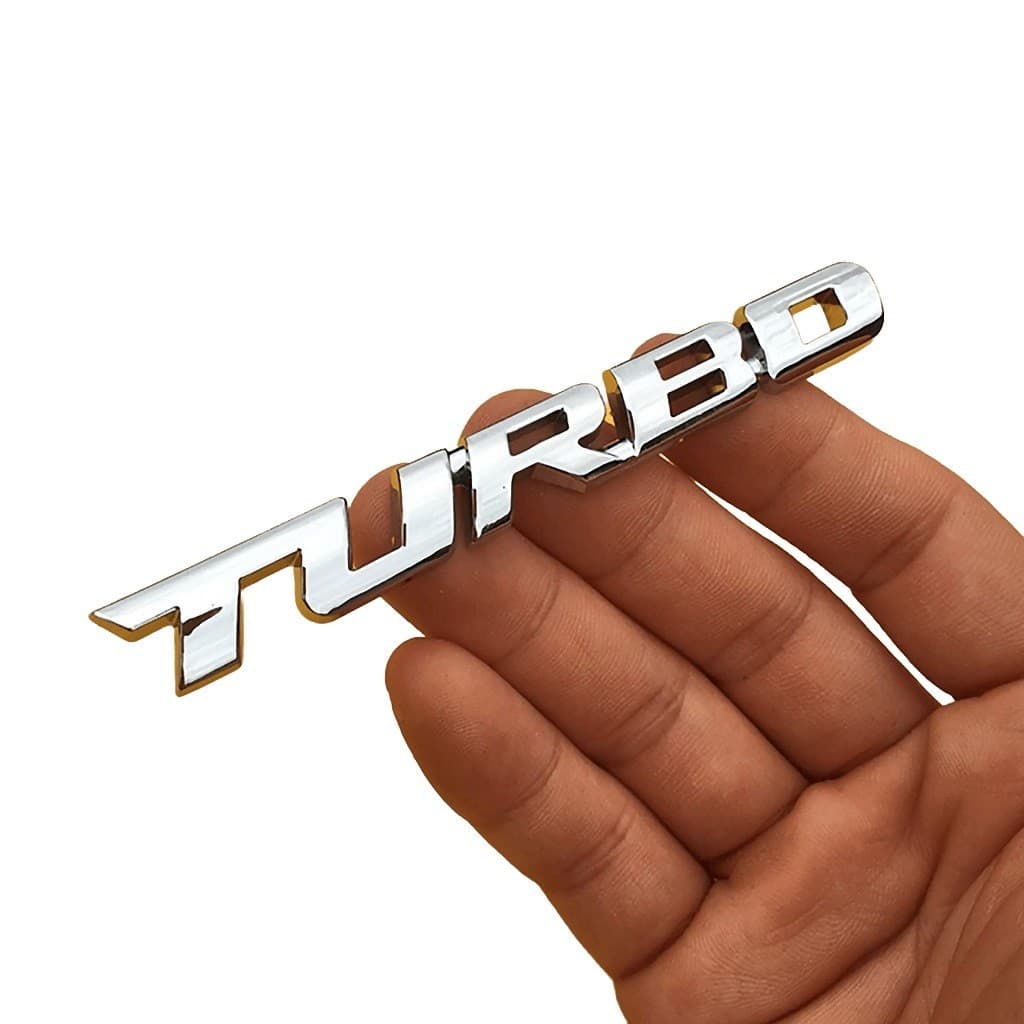 Emblema Turbo ABS Lateral Cruze Onix Chevrolet Gm 12cm Cro
