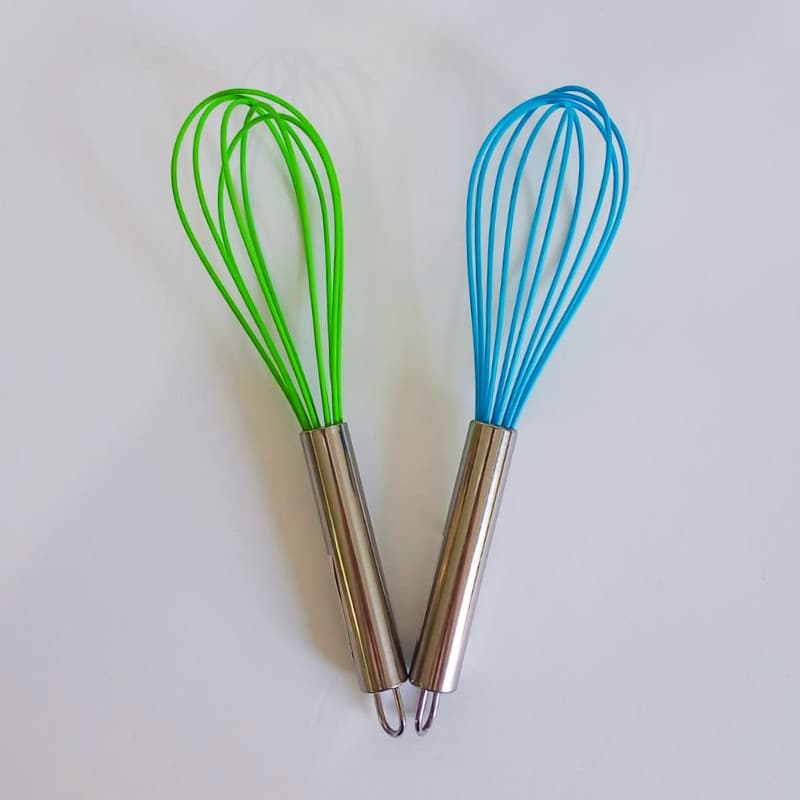 Fuet Batedor Culinário para Ovos e Massas Inox e Silicone