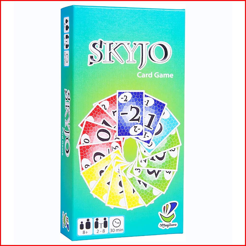 Box Multiplayer SKYJO Jogo De Cartas De Ação Tabuleiro Bêbado Inglês Familiar Jogos De Festa De Natal Cartões Você Será