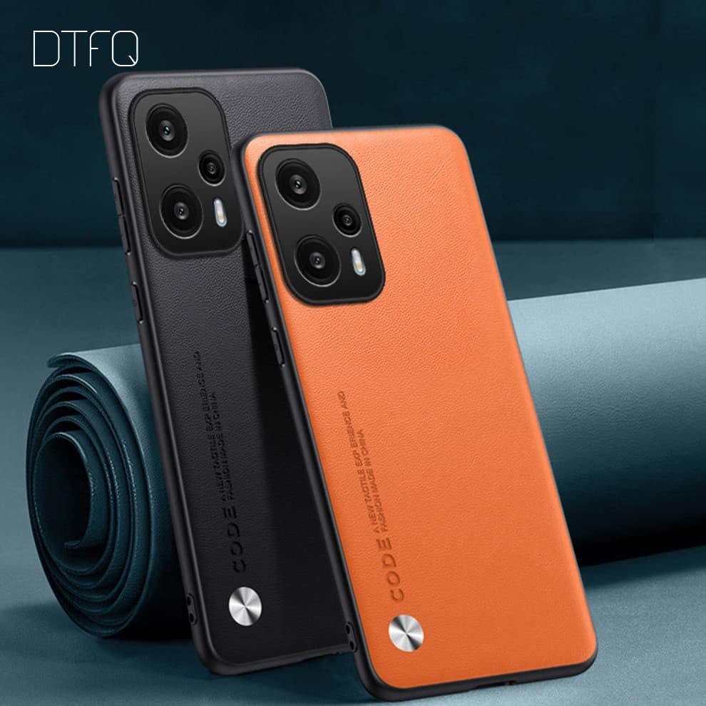 Capinha de celular capa de padrão de couro para POCO F5 / POCO F5 Pro