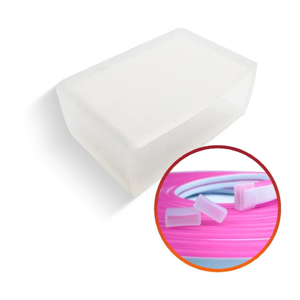 kit 20 Acabamentos Terminal Silicone Para Mangueira Led Neon