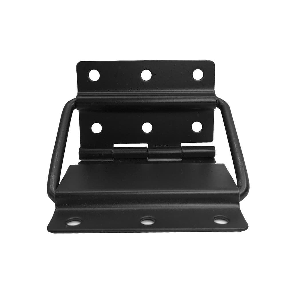 KIT 16 DOBRADIÇAS PARA CASE PRETA COM TRAVA YR4510 BLACK