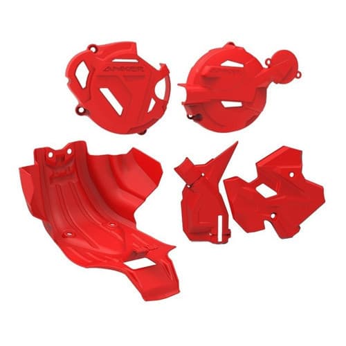 Protetor Motor Crf250f com Tampa Lateral Motor com Protetor Quadro Crf 250f