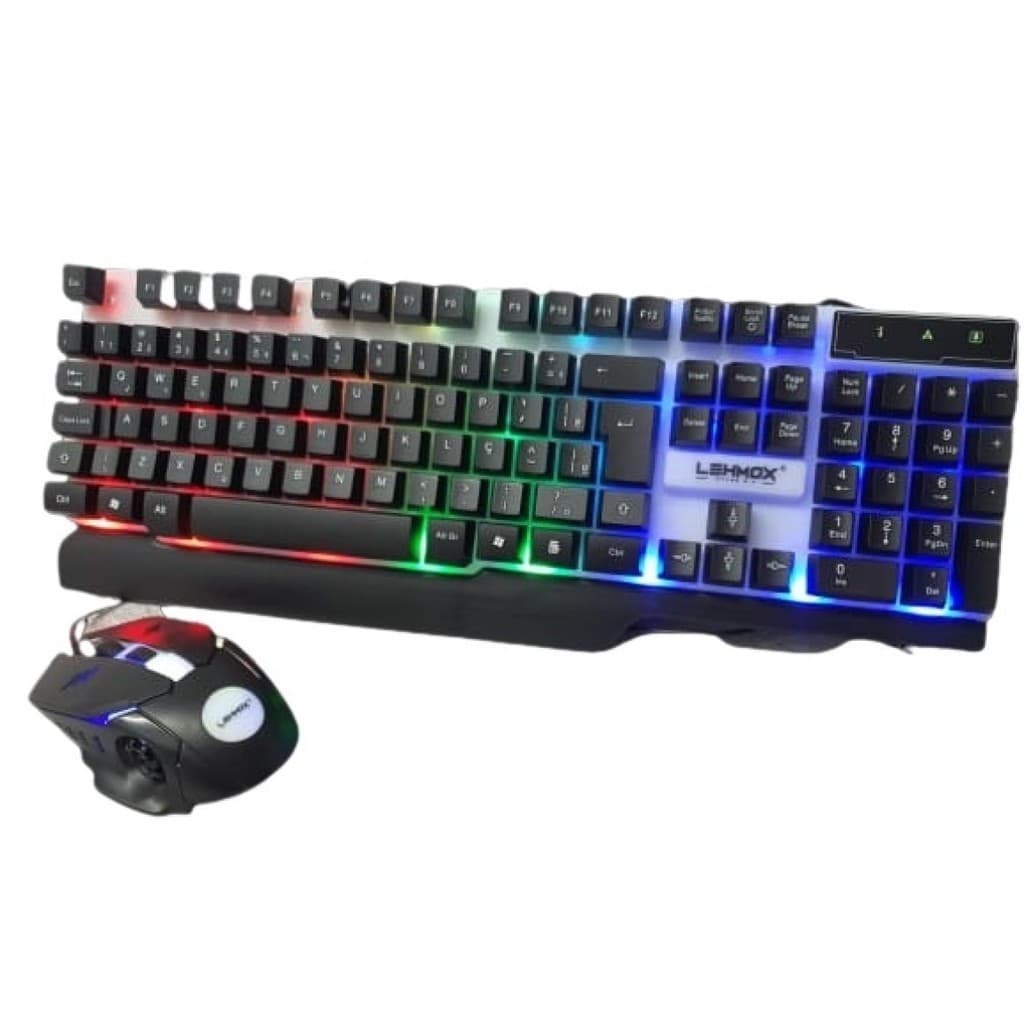 Kit Teclado + Mouse GAMER Iluminado RGB USB Lehmox Ley-45