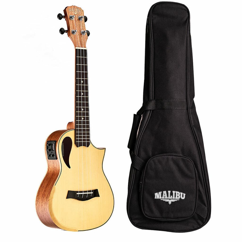 Ukulele 23SS01 Spruce Tampo Sólido CONCERT - Malibu