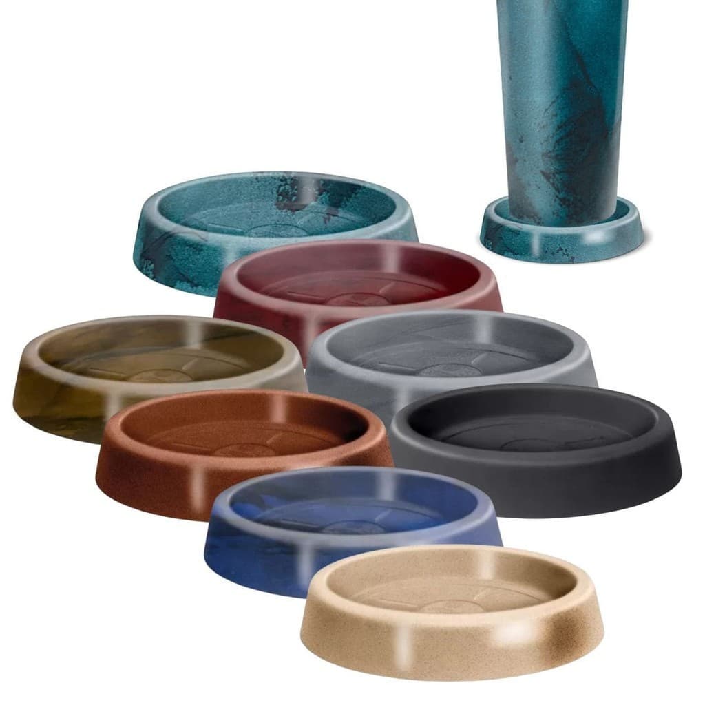 Prato Redondo Liso 27 Para Vasos de Polietileno da linha Classic Terraza Coletor de Agua Com Proteção UV Vaso Nutriplan