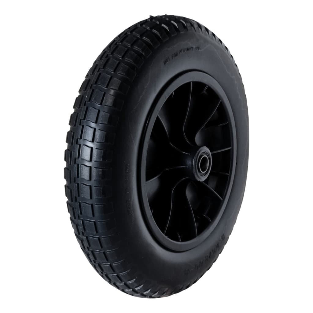 Roda de PVC Pneu Poliuretano 3,25 x 8 Eixo 1"