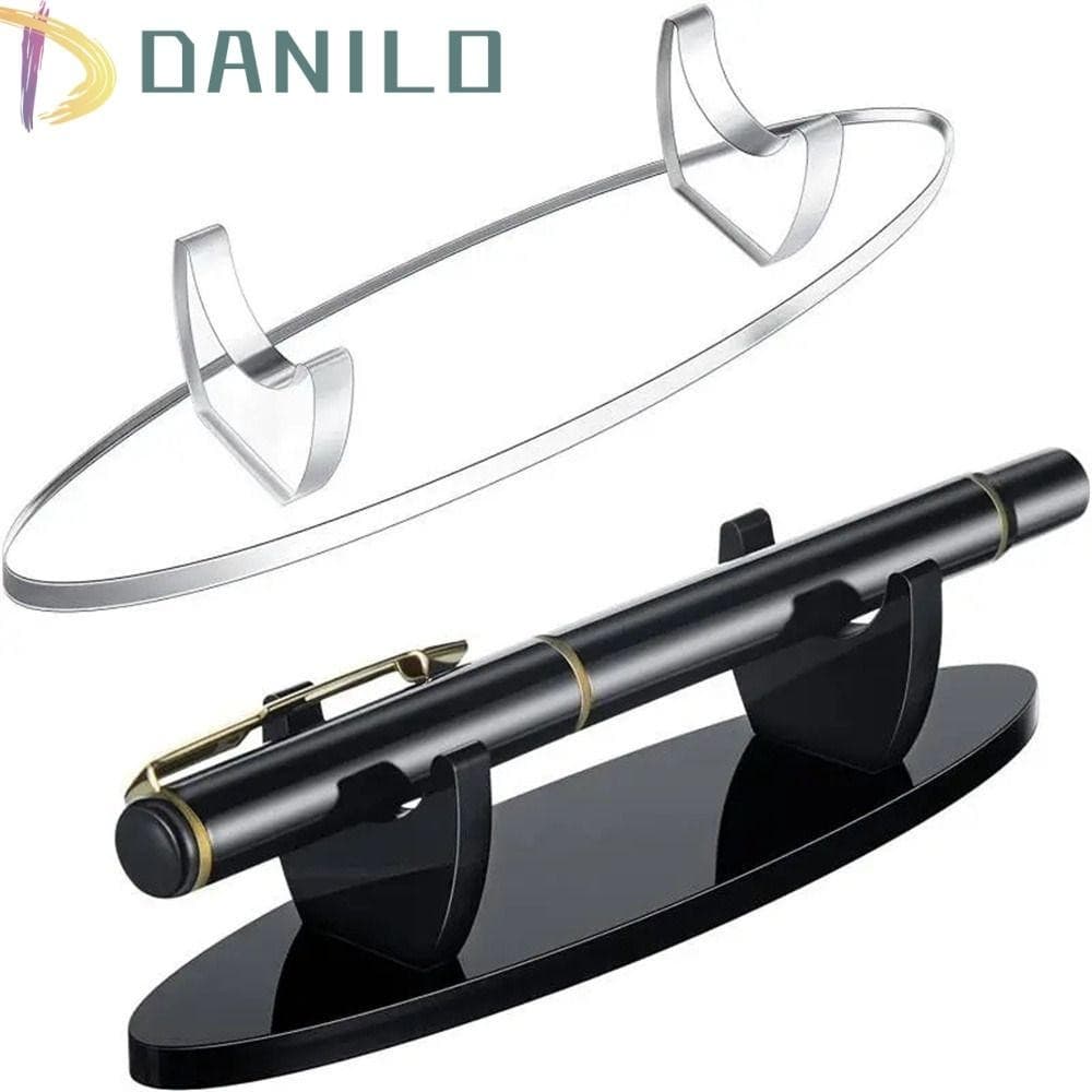 DANILO Porta-Caneta Acrílico , Lápis De Mesa Transparente , Acessórios De Escrita Papelaria Preto De Fonte Estudante