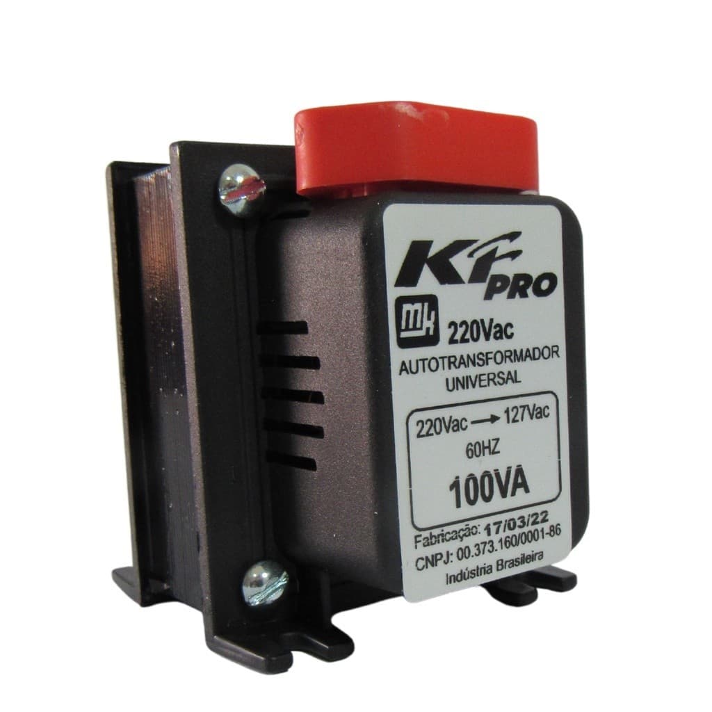 Auto Transformador 100va Conversor Bivolt 110/127v Para 220v E 220v Para 110/127v para aparelhos até 55W