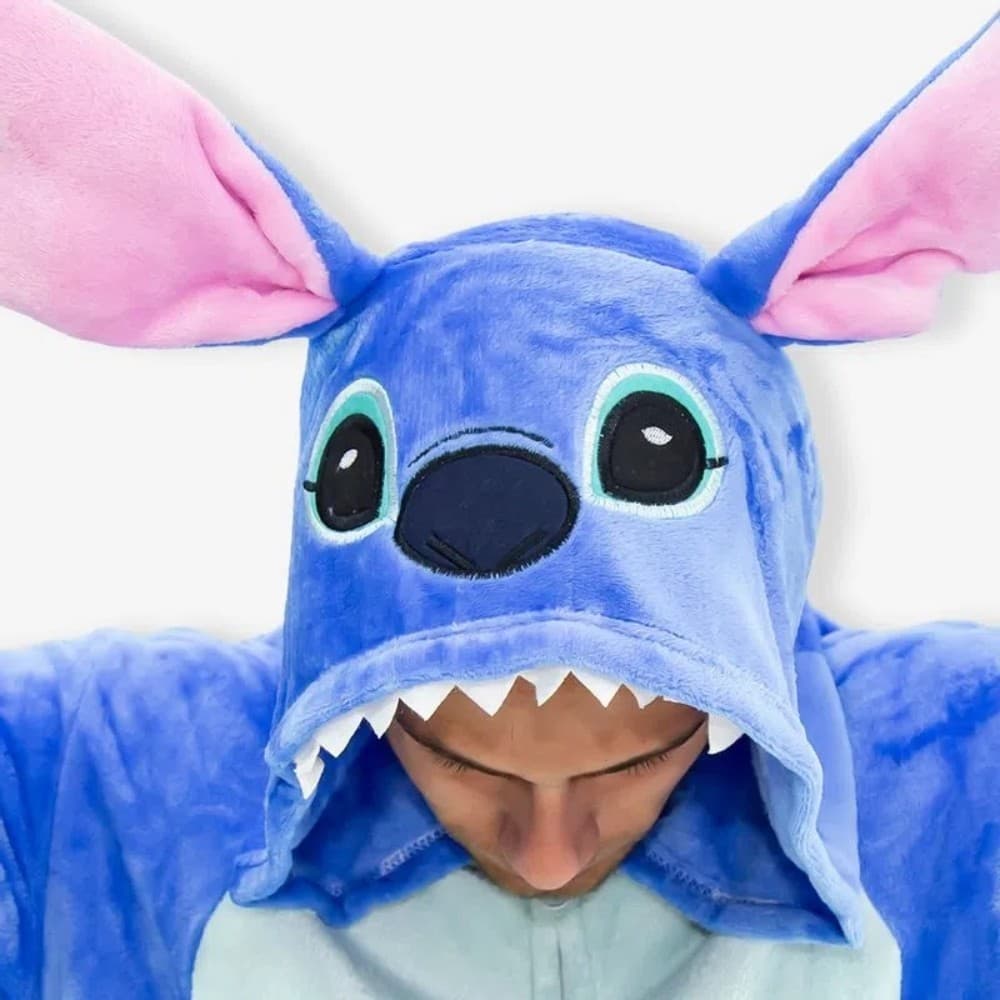 Macacão Kigurumi Adulto Stitch - Zona Criativa Tamanho M