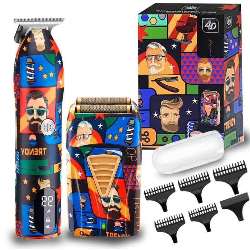 Barbeador/Aparador Elétrico Recarregável Para Cortar Cabelo Sem Fio