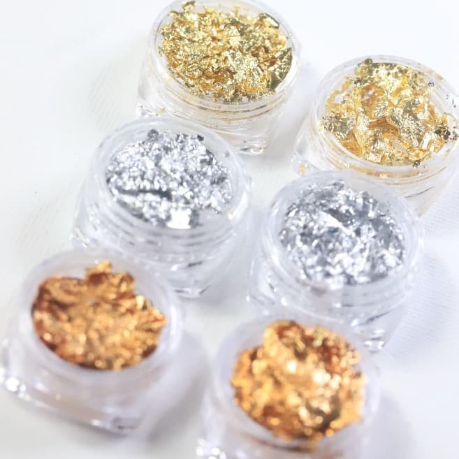 Kit 6 Folha de Ouro D&Z #Dourado #Prata #Cobre