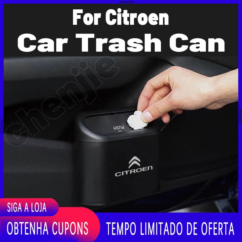 Alta Qualidade Para Citroen ABS Multifuncional Portátil Lata De Lixo De Carro/Lixeira Caixa De Areia Gatos Armazenamento