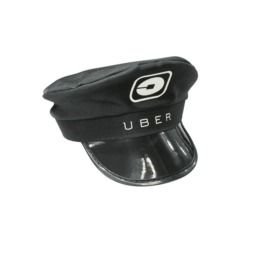 Chapéu Quepe Boina Uber Fantasia Carnaval Preto