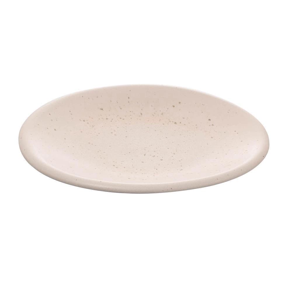 Travessa Oval Mist De Cerâmica Branco Matte