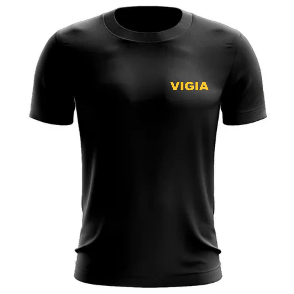 Uniforme Para Vigia Segurança Camiseta Malha  Dry Fit