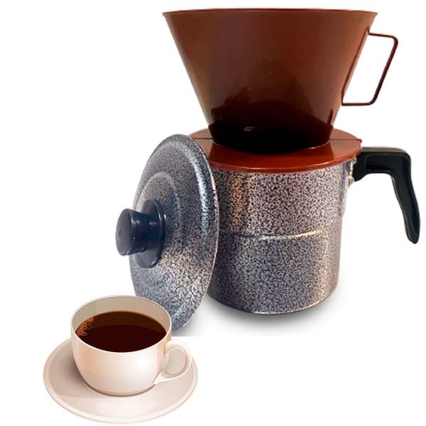 Cafeteira com suporte plástico para filtro Nº 103