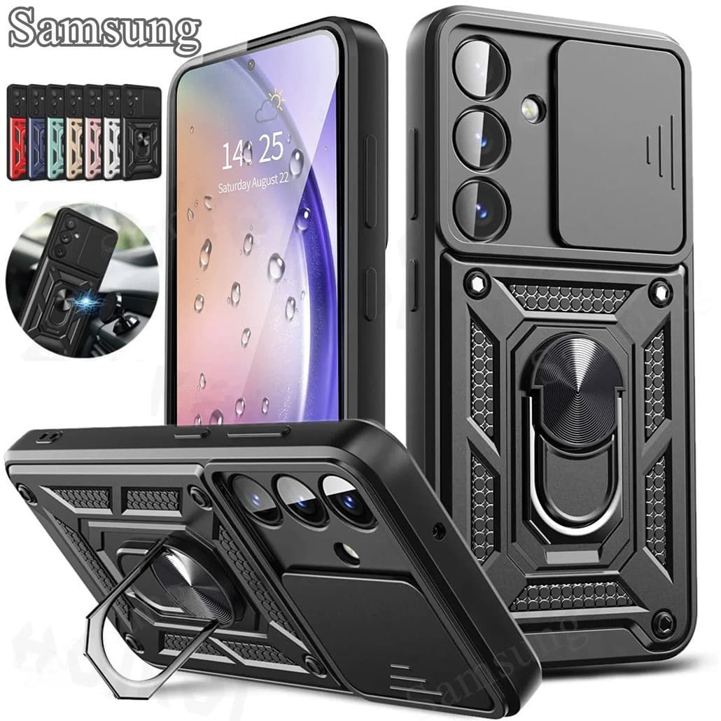 Capa De Proteção De Lente Para Samsung Galaxy A07 A17 A27 A37 A57 A16 A36 A56 Suportes metálicos à prova de choque para