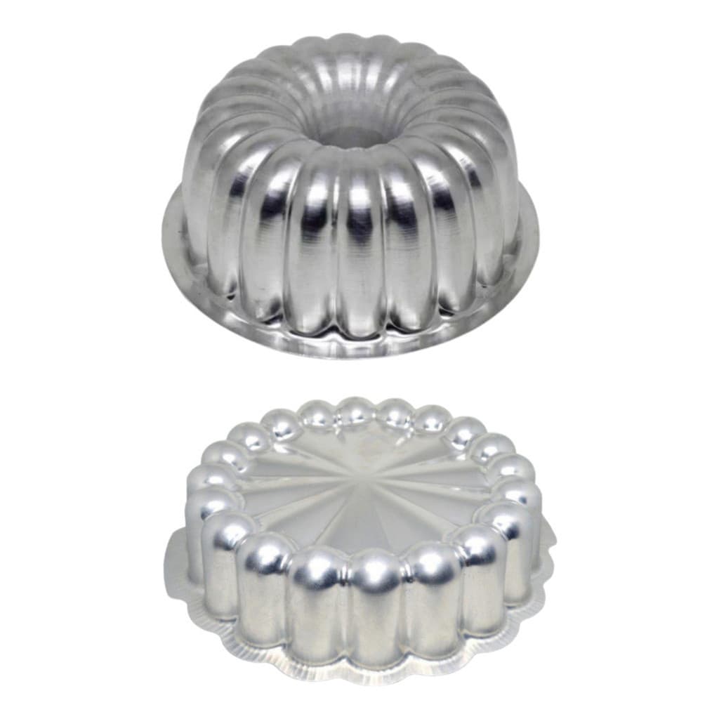 Kit 2x Formas Assadeira Suiça+ Charlote Bolo Pudim 13x6cm