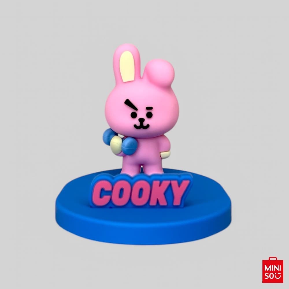 Suporte de Celular BT21 Cooky Original Miniso – Personagem 3D Decorativo para Mesa