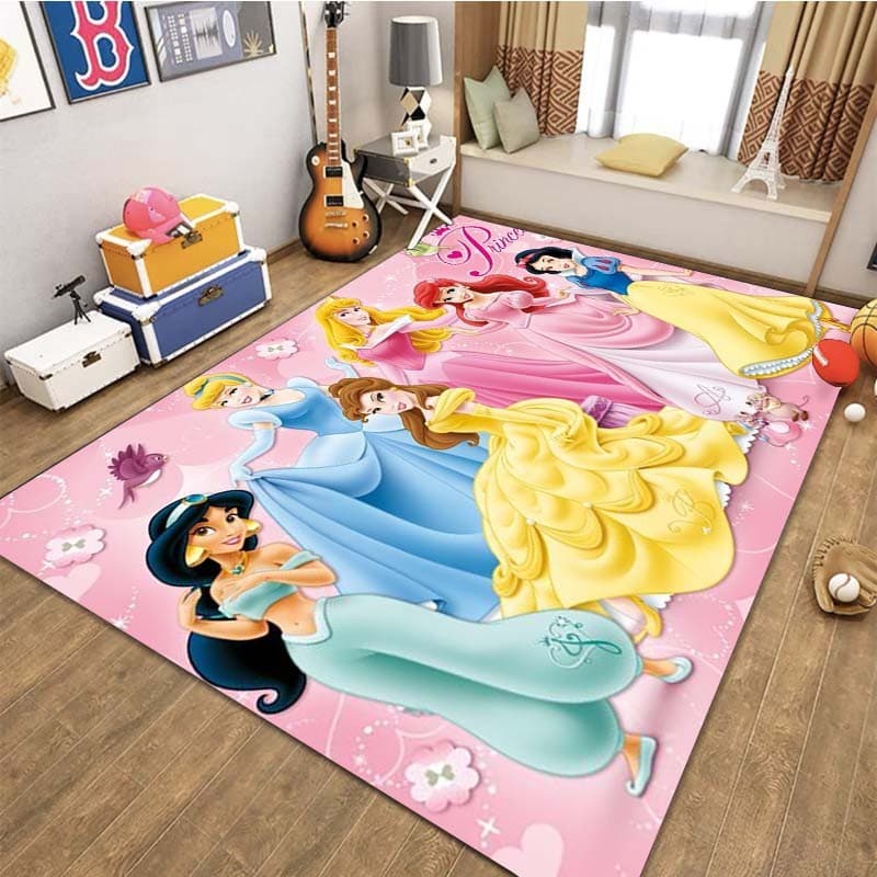 Disney Princesa Dos Desenhos Animados Impressão Tapete E Sala De Estar Quarto Grande-Área Macio Confortável Decorativo R