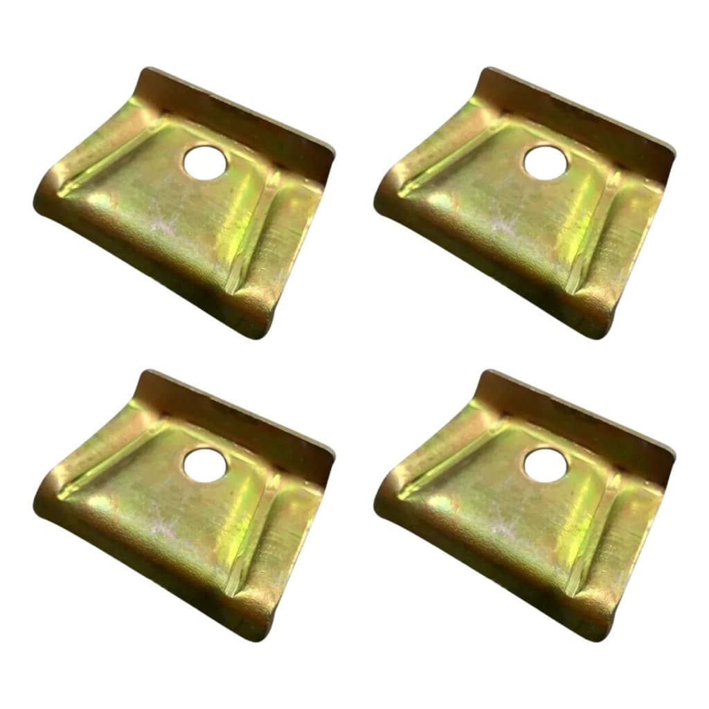 Jogo 4 Pçs Chapinha Quadrada Do Tanque De Combustível Fusca