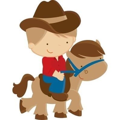 Cowboy Kit De Decoração De Festa 10 Displays Mdf