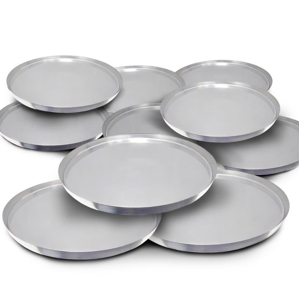 Forma Pizza  N° 18 Kit Com 10 Peças Em Alumínio