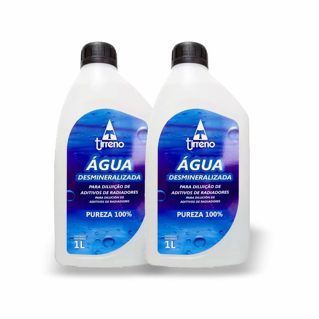 KIT 2 UNI AGUA DESMINERALIZADA TIRRENO 1LT