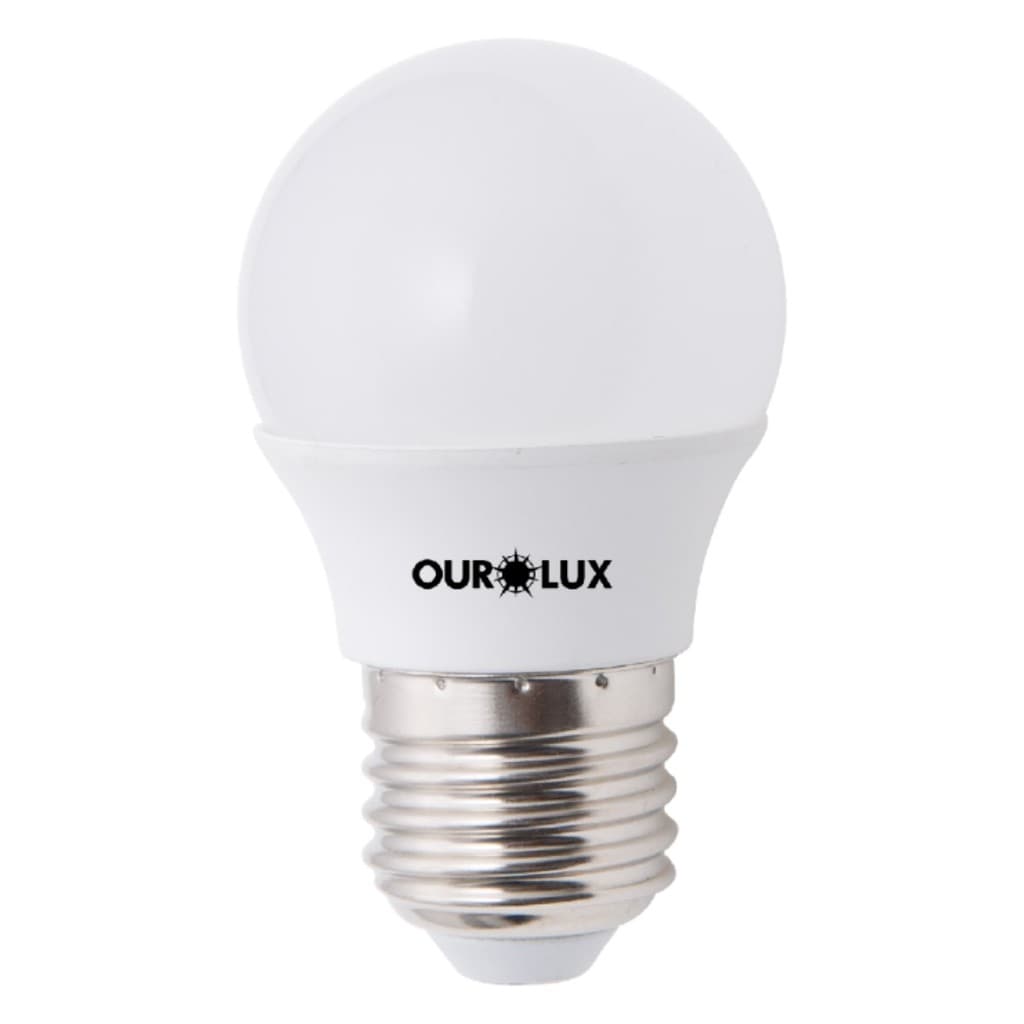 Lâmpada Superled Bolinha Branca Fria S30 4W Bivolt 6500K | Original | Ourolux