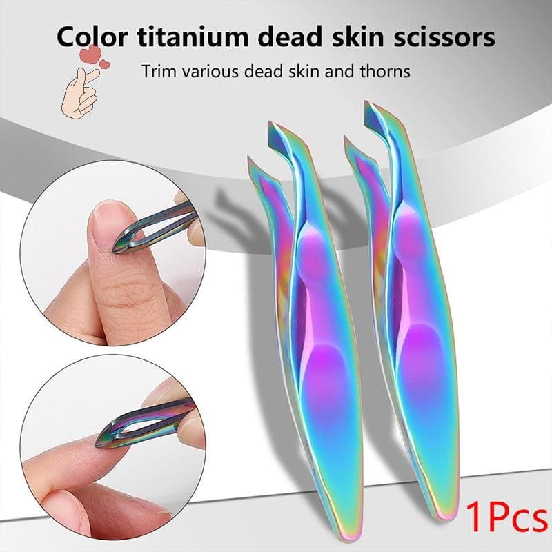 [PEBR] Alicate De Cutícula De Unha Colorido Tesoura Removedor De Pele Morta Ferramenta Transparente Para Arte Em Unhas F