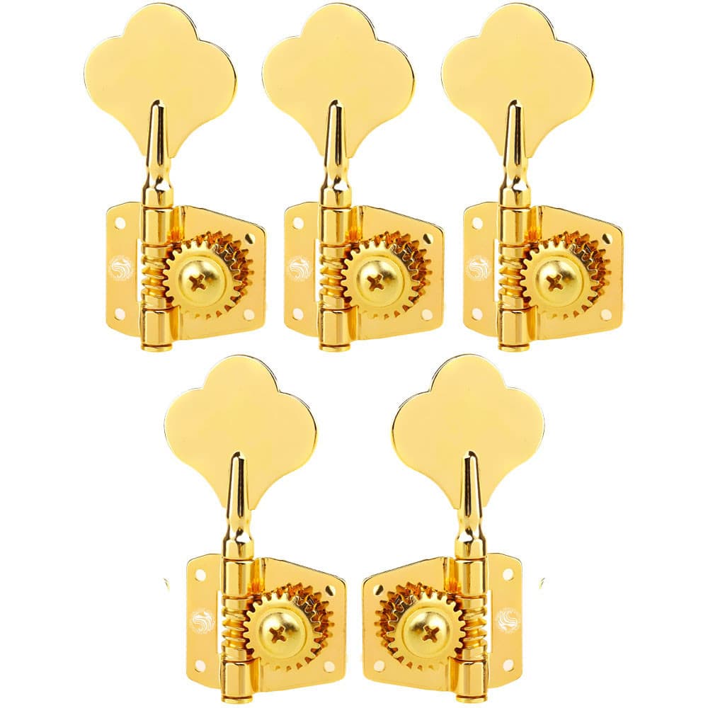 Tarraxas Douradas Thida Jazz Bass Contra Baixo Vintage 5 Cordas Em Linha 4x1