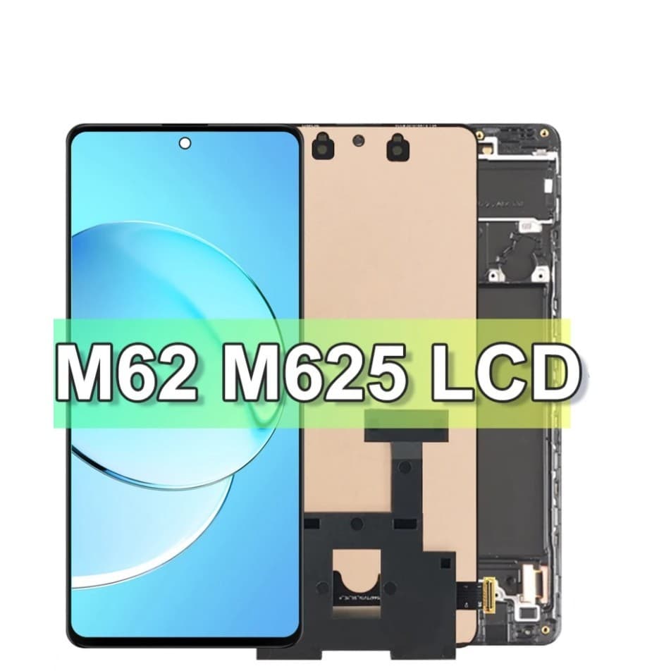 6.7" Premium Tela M62&F62 Compativel M625 E625F Frontal Display Touch Lcd Com Aro