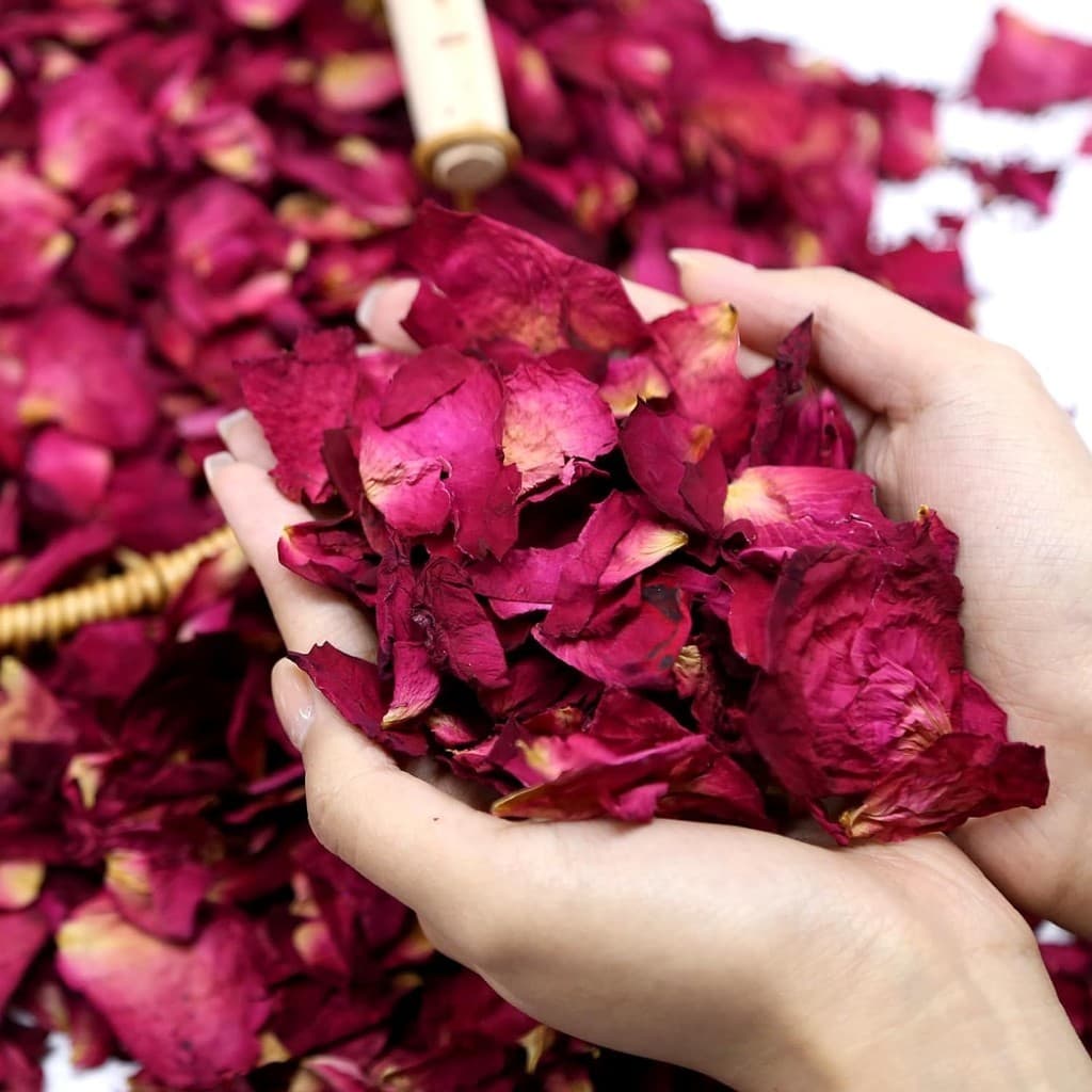 (Pronto Para Uso)Rosa Seca Natural Real Flores Festa Decorações , Banho , Lavagem Corporal Dos Pés , SPA
