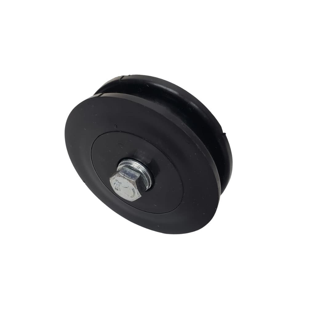 ROLDANA 3" X 20MM CAVA U PARA ACADEMIA ROLAMENTO 6203ZZ EIXO FURADO 17MM X 28.5MM C/ PARAFUSO 3/8 (P