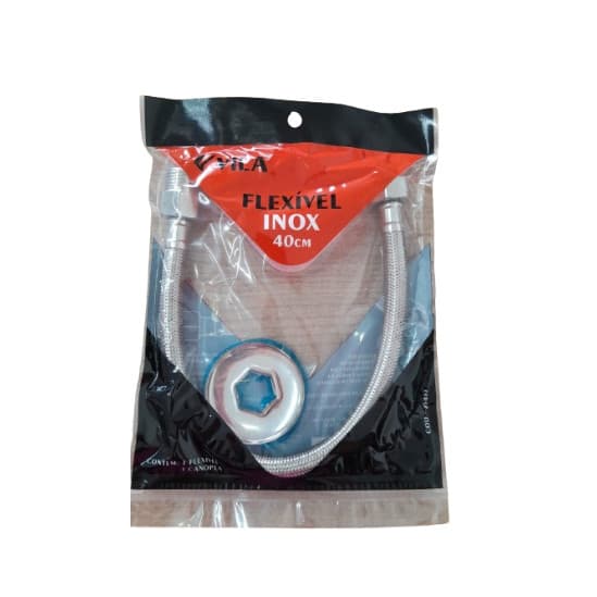 ENGATE FLEXIVEL ACO INOX 40CM VILA -