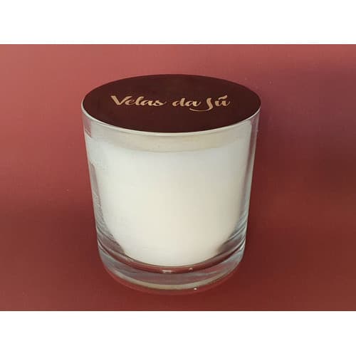 Vela Aromática Perfumada Branca Copo 265ml Com Aroma De Mel Cor Branco