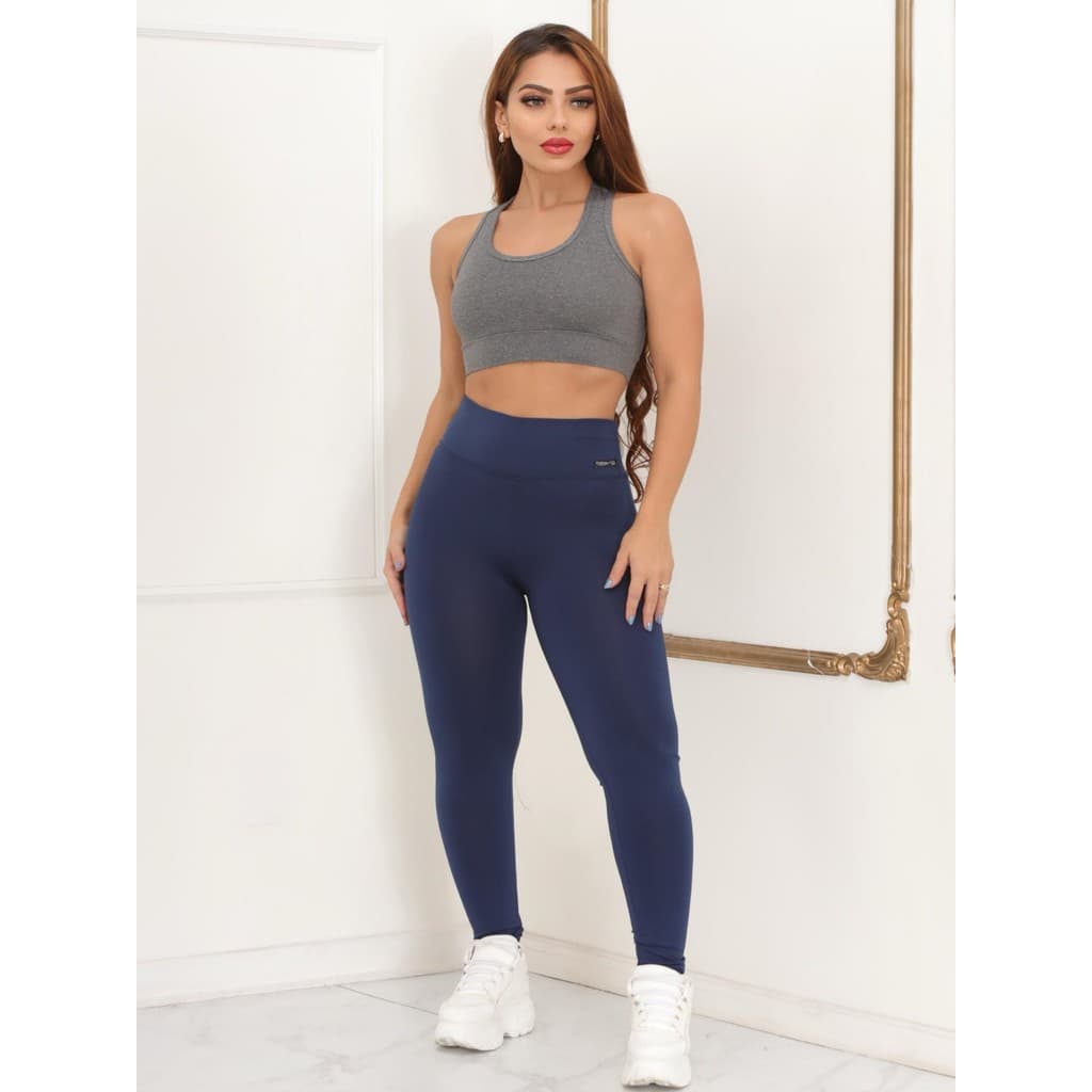Calça Legging Suplex Básica Moda Fitness Casual Dia a Dia