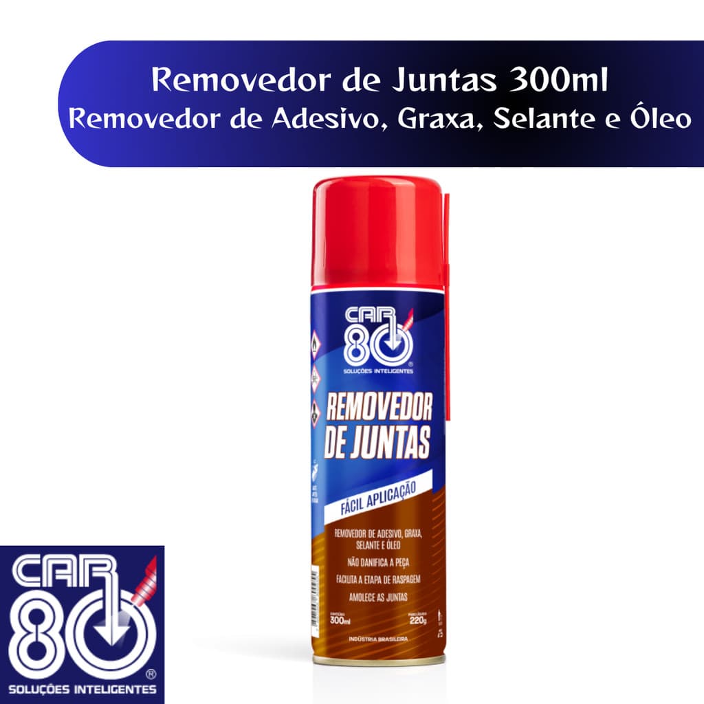 Removedor de Juntas Adesivos Graxa Selante e Óleo Facilita Limpeza - Spray 300ml
