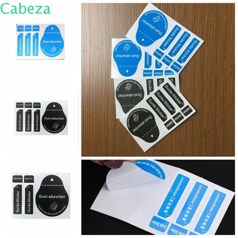 CABEZA1 50 Pcs Absorvedor De Poeira Para Tela De Celular , Adesivo Descartável Limpeza De Tablet , Azul Preto