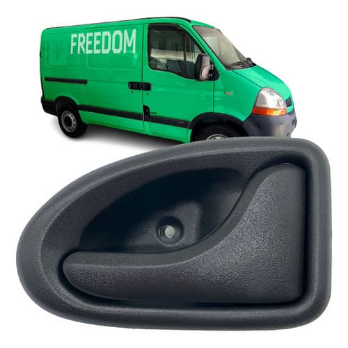 Maçaneta da Porta Renault Master 2002 a 2013 Interna Dianteira Direito (preto) Novo