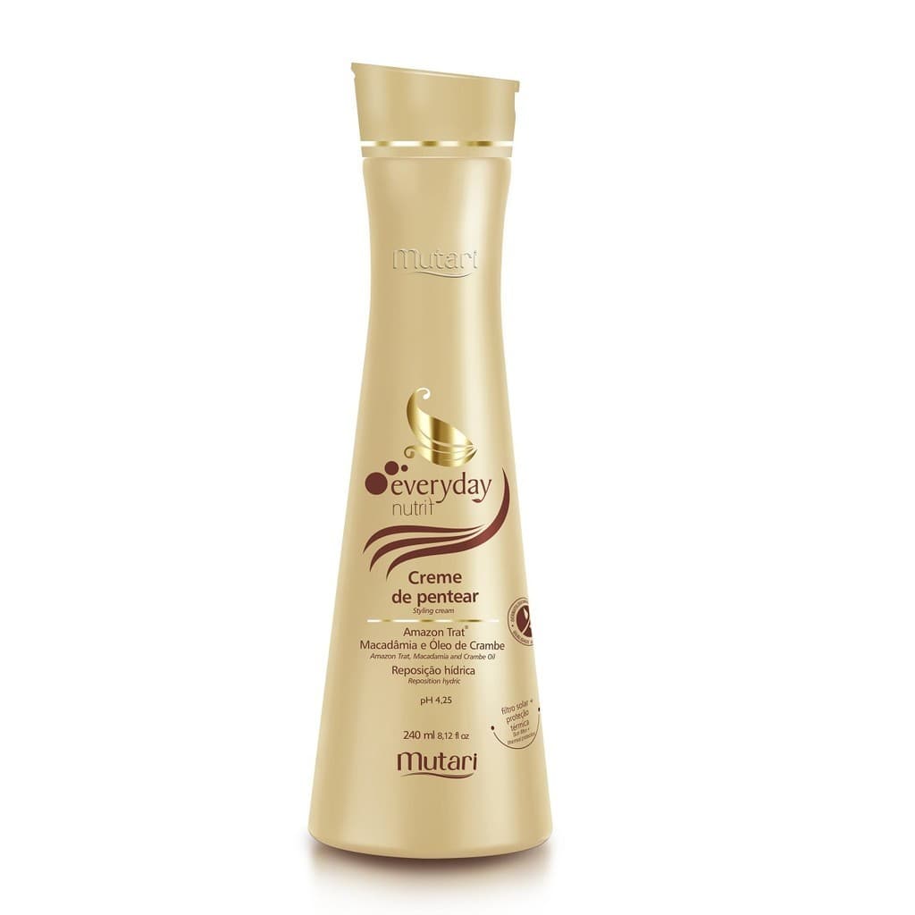 Creme De Pentear 240ml Nutrit Macadâmia Super Brilho Mutari