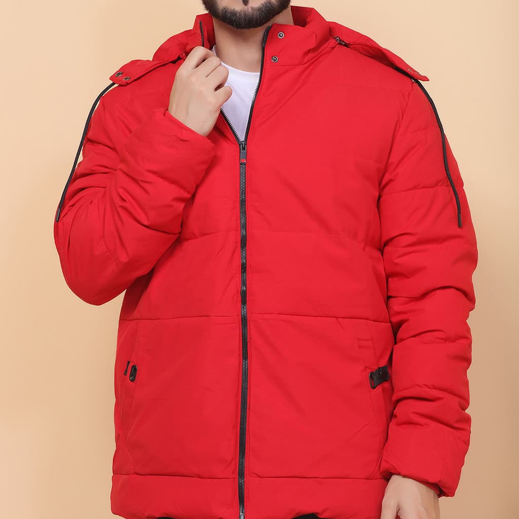 Jaqueta Bobo Jacó Vermelho Corta-vento Masculina Importado C/ Capuz