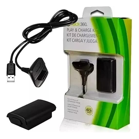 Bateria Carregador Controle P/ Xbox 360 Fat Super Slim