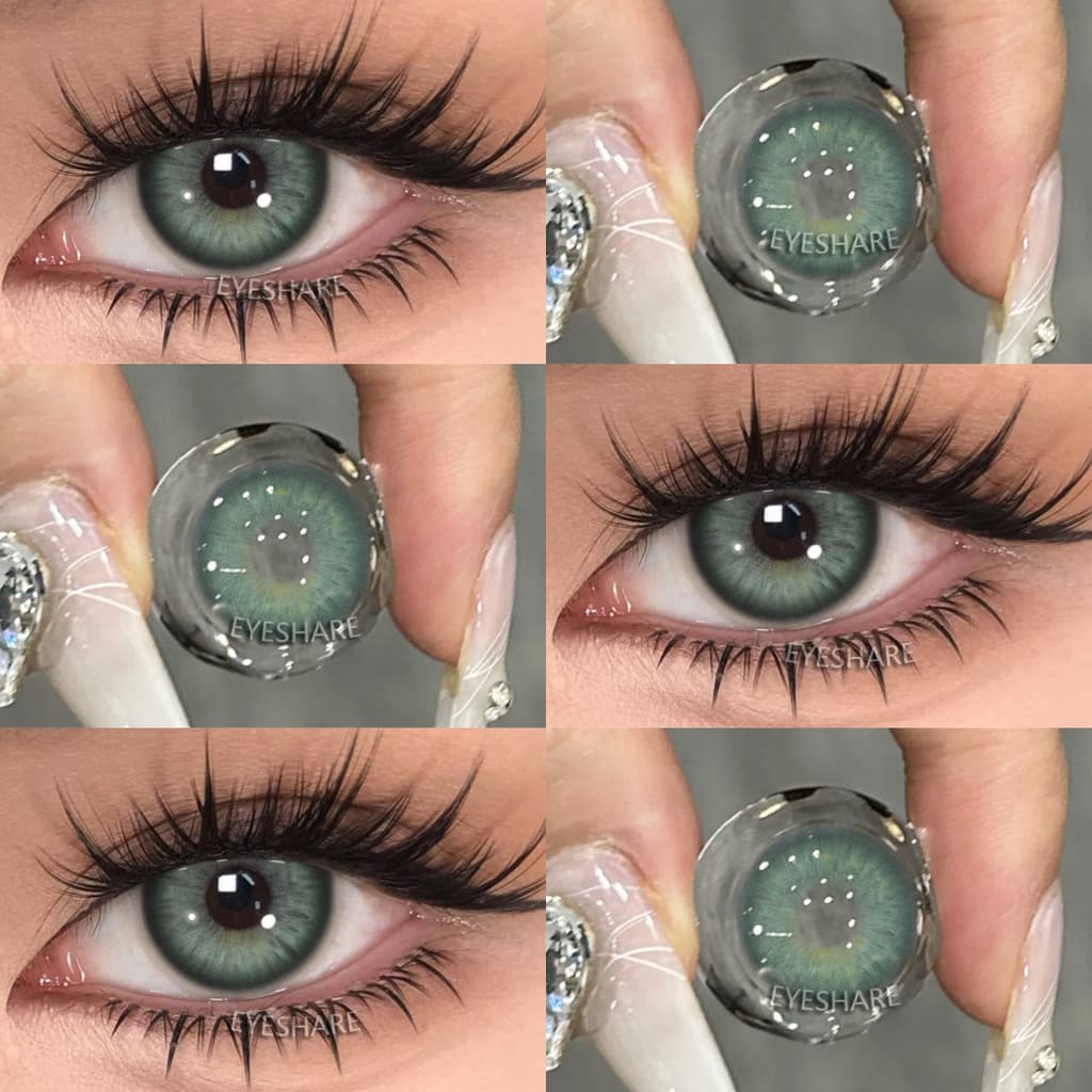 Eyeshare Hellenic Series 2pcs Lentes De Contato Coloful Estilo Natural Lente Azul Olhos Grandes Anuais Cosméticos