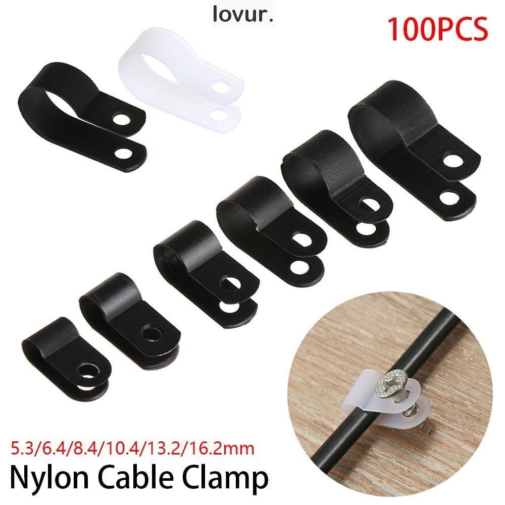 LOVUR 100PCS Abraçadeira De Cabo De Nylon Venda A Quente Conexões Elétricas Ferragens Fixadores Úteis Para Mangueira