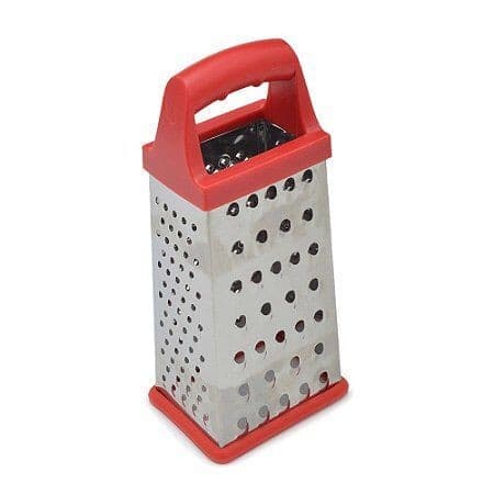 Ralador Universal 4 Faces Aço Inox Antiderrapante Lâminas de Aço Inoxidável Ideal Para Queijo Parmesão, Vegetais
