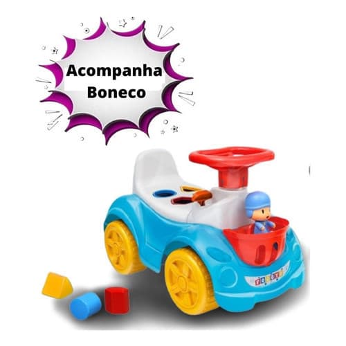 Motoca Totokinha Pocoyo - Andador Com Boneco
